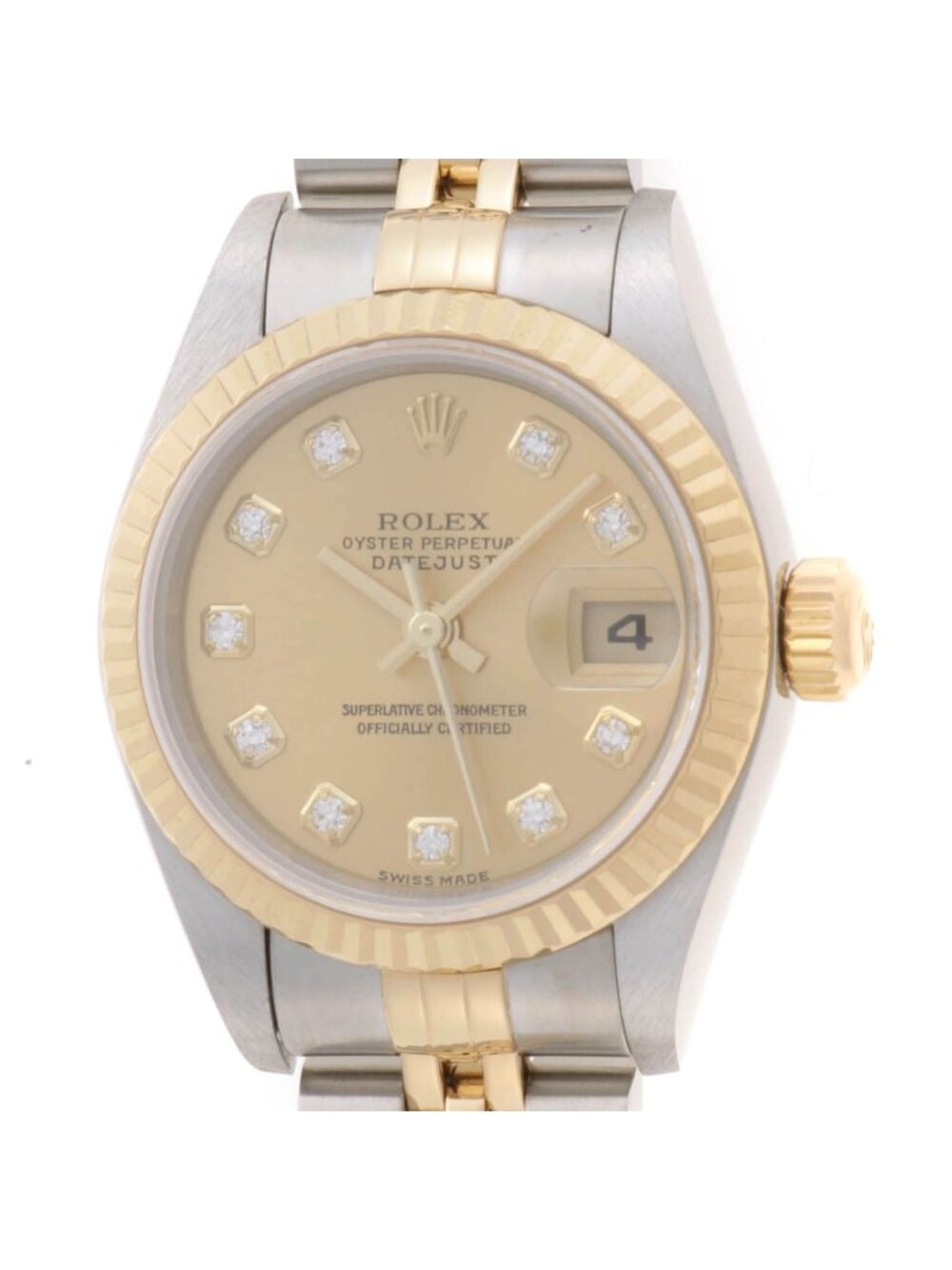 Rolex Datejust Watch Stainless Steel YG Champagne Automatic
